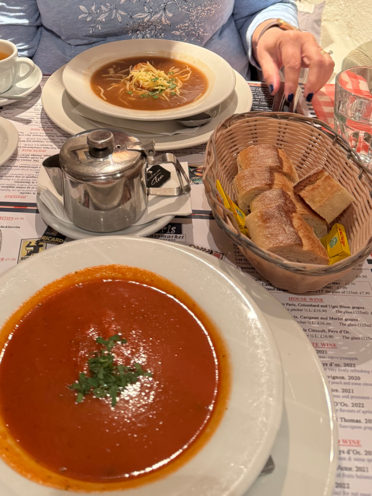 Dinner in Grassmarket at Petit Paris Restaurant Edinburgh Scotland